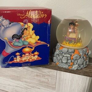 Disney Aladdin Arabian Nights Musical Snow Globe Waterball